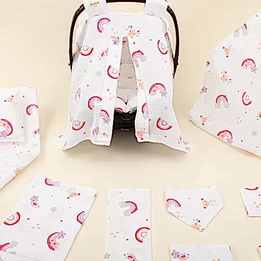 11 Parça Avantajlı Set - Tek Katlı - Pembe Gökkuşağı