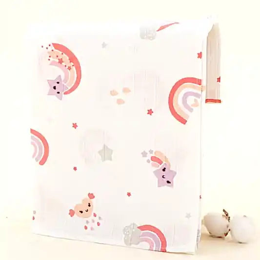 Müslin Örtü - Pembe Gökkuşağı