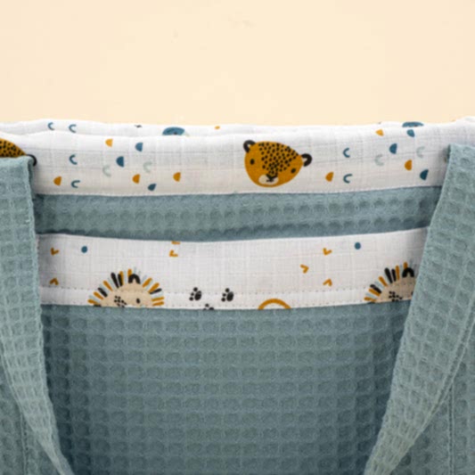 İndirimli Ürün - Bebek Bakım Çantası - Petrol Mavisi Petek - Zoo