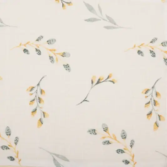 Önlük ve Mendil Seti - Tek Taraflı - Yapraklar