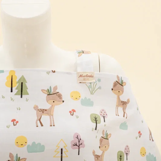 Çift Katlı Muslin Emzirme Önlüğü - Ceylan