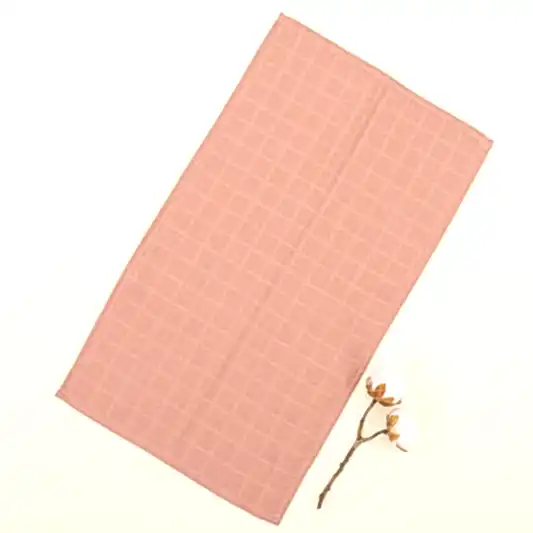 Emzik Askısı , Önlük ve Mendil Seti - Tek Taraflı - Gül Kurusu Muslin