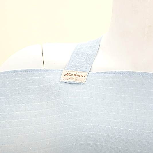 Çift Katlı Muslin Emzirme Önlüğü - Bebe Mavisi Müslin