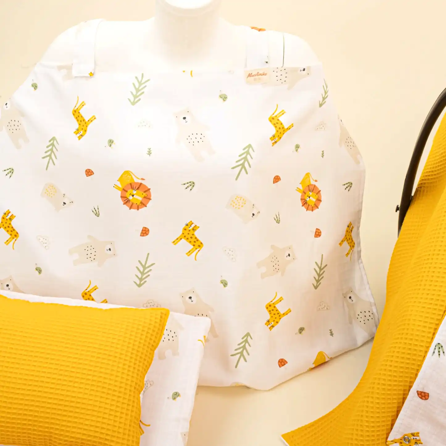 18 Parça Full Set - Çift Taraflı - Hardal Petek - Aslan