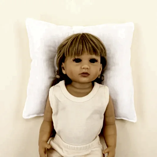 Baş Şekillendirici Yastık - Beyaz Muslin