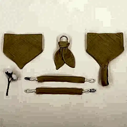 Diş Kaşıyıcı - Emzik Askısı - Salya Önlük Seti - Dört Katlı Somon Muslin