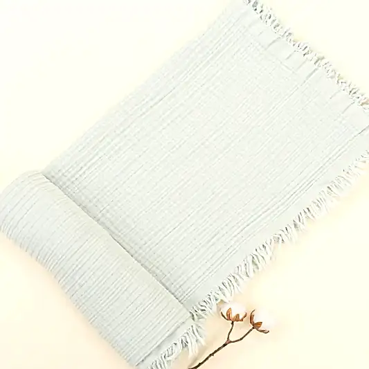 Dört Katlı Organik Muslin - Mint