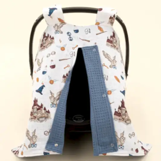 Puset Örtüsü - Çift Taraflı - İndigo Petek - Harry