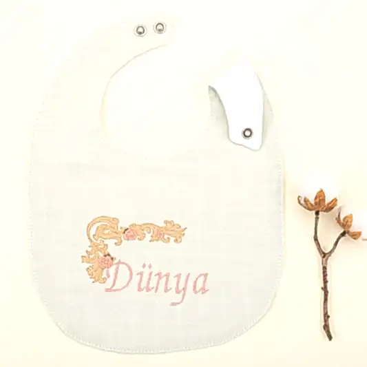 Kişiselleştirilmiş Mama Önlüğü - Mint Muslin