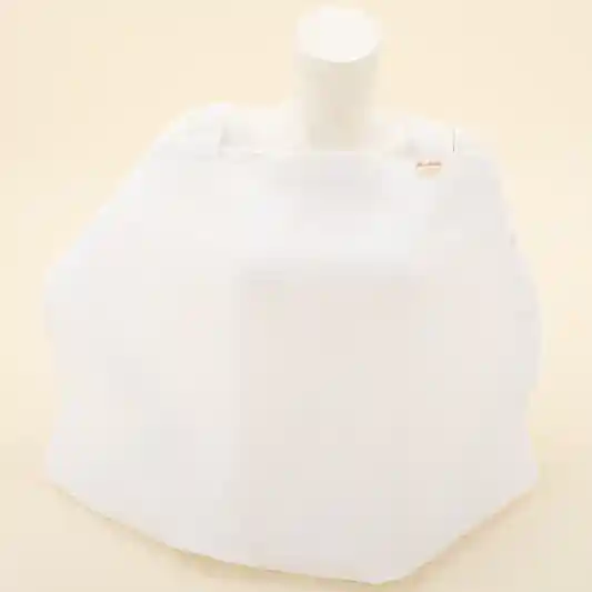 Çift Katlı Muslin Emzirme Önlüğü - Beyaz Muslin