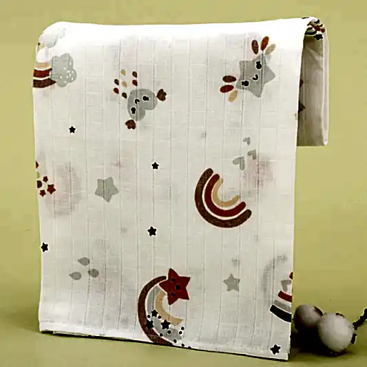 Müslin Örtü - Turuncu Gökkuşağı