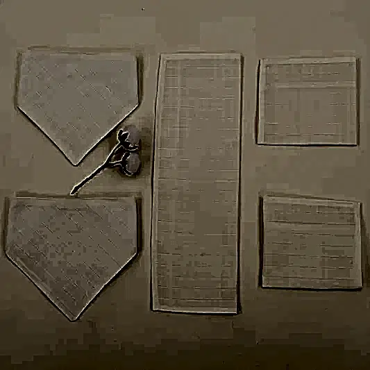 Önlük ve Mendil Seti - Tek Taraflı - Krem Muslin