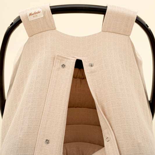 Puset Seti - Tek Taraflı - Kumsal Beji Muslin