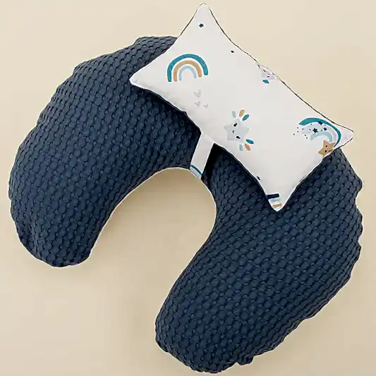 Emzirme Yastığı - Çift Taraflı - İndigo Havuz - Mavi Gökkuşağı