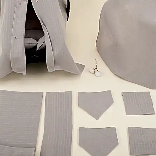 9 Parça Avantajlı Set - Tek Taraflı - Koyu Gri Muslin