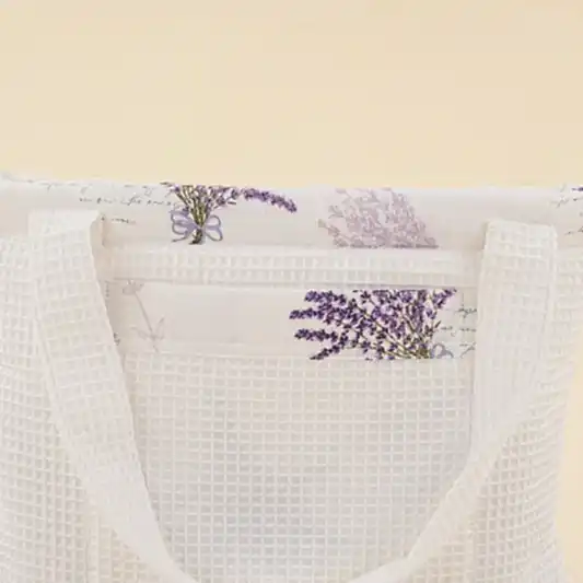 Bebek Bakım Çantası - Beyaz Petek - Lavanta