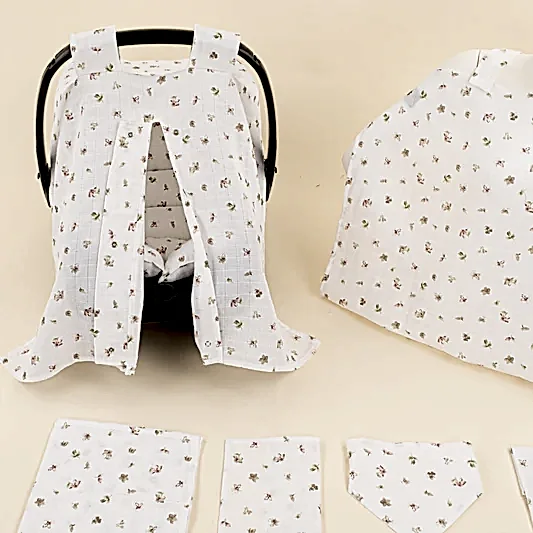 9 Parça Avantajlı Set - Tek Taraflı - Çiçekler