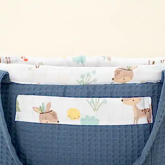 Bebek Bakım Çantası - İndigo Petek - Ceylan