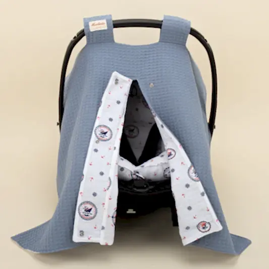 9 Parça Avantajlı Set - Çift Taraflı - İndigo Petek - Mavi Gemili