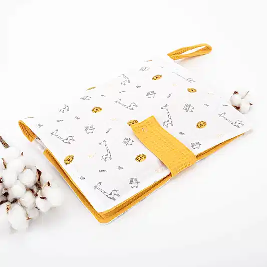 Organizer Bebek Bakım Çantası - Hardal Petek - Zürafa