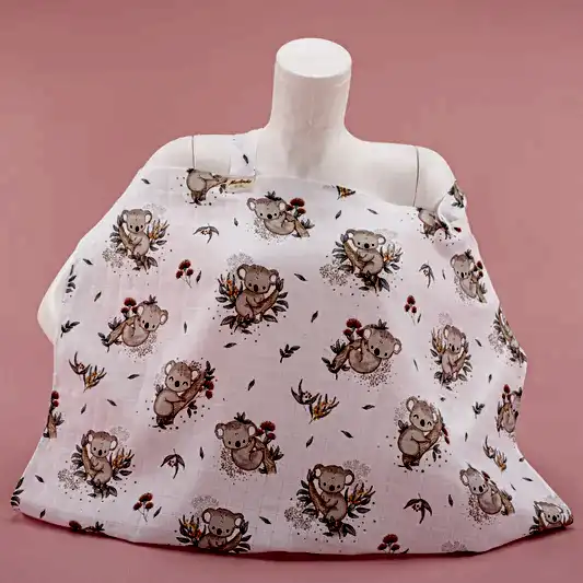 Çift Katlı Muslin Emzirme Önlüğü - Koala