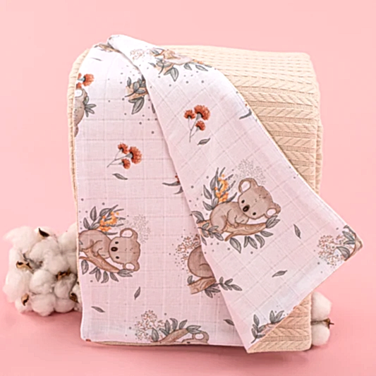 Pike Battaniye - Çift Taraflı - Krem Örgü - Koala