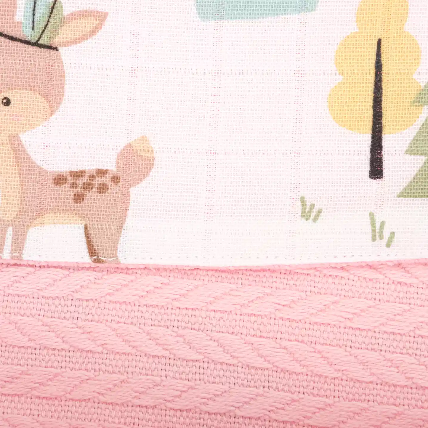 Pike Battaniye - Çift Taraflı - Koyu Pembe Örgü - Ceylan